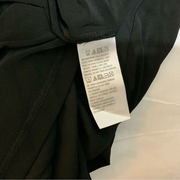 NWOT Susan Graver Artisan Liquid Knit Black Top Overlay Jewel Embellished Small - Picture 10 of 13